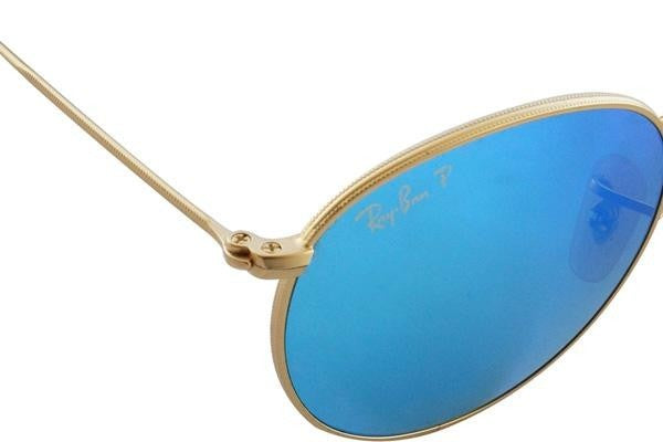 Ray-Ban Round Metal Flash Lenses RB3447 112/4L Polarized.